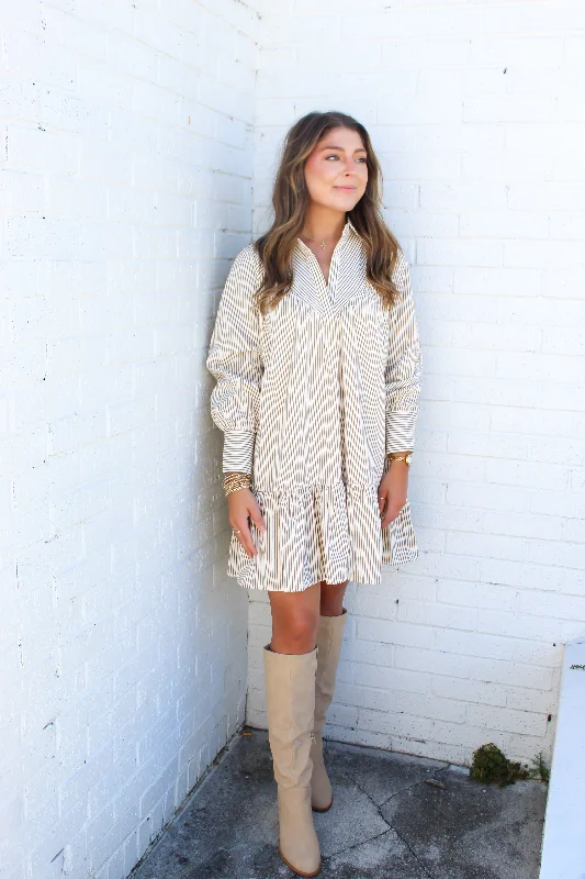 On The Town Tiered Mini Dress